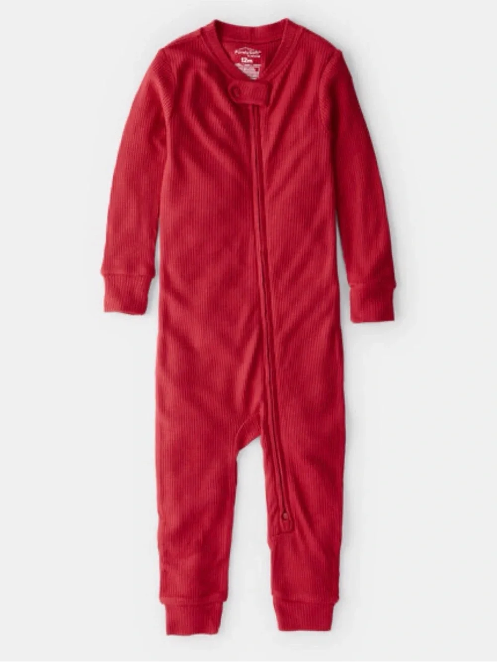 Carter's PurelySoft Red Ribbed Zippered One-Piece 24m
